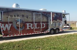 bbq concession trailer, food trailer, catering trailer